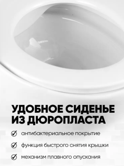 HOLLER STAR МОНОБЛОК безобод. с сиденьем дюропласт микролифт #WF_CITY_VIN# картинка