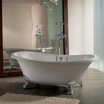 РЕТРО 9009 ванна акрил. (1850*800*800) + ножки золото #WF_CITY_VIN# картинка