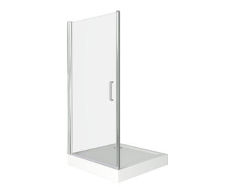 Душевое ограждение PANDORA DR90-C-CH (L/R) прямое 90*185 ст.прозрач. 6мм (без поддона и автослива) #WF_CITY_VIN# картинка