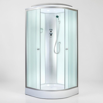 Душевая кабина AQUAPULSE 4122C 90*90*220 низ.п., fabric white #WF_CITY_VIN# картинка