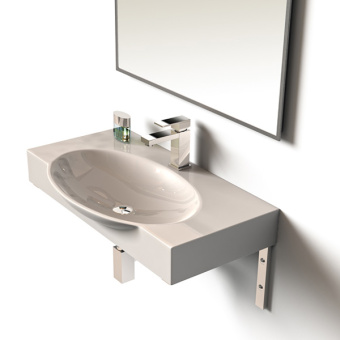 SIGNO 76 F01/INFINITY 76 раковина на кронштейнах #WF_CITY_VIN# картинка