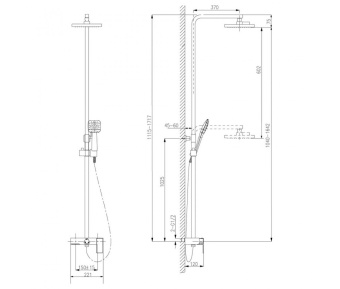 Смеситель LEMARK д/ванны,тропический дождь LM6662B "Жасмин"бронза #WF_CITY_VIN# картинка
