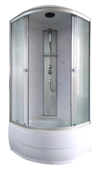 AQUAPULSE 4102E 90*90*220 гл.п. fabric white marble АКЦИЯ #WF_CITY_VIN# картинка