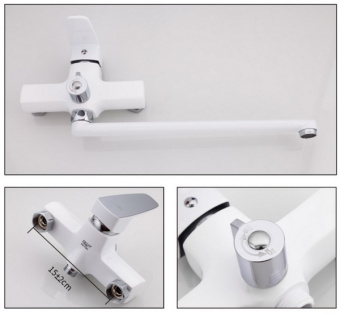 Смеситель д/ванны R22301 белый #WF_CITY_VIN# картинка