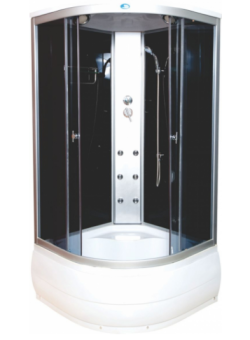 ВМ-889Е Душевая кабина 90*90*195 гл.п. (черн,тонир) #WF_CITY_VIN# картинка