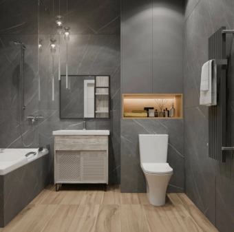 Унитаз-компакт EG306T безободковый ,круг смыв,сиденье тонкое ДП #WF_CITY_VIN# картинка