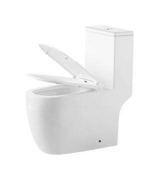 Унитаз GR-4484SQ Classic МОНОБЛОК БЕЛЫЙ безободковый с тонкой крышкой, микролифт, ТОРНАДО #WF_CITY_VIN# картинка