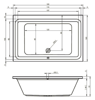 CASTELLO ванна 180х120 + каркас + слив #WF_CITY_VIN# картинка