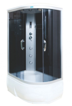 ВМ-8802 комфорт Душевая кабина 120*85*215 гл.п. (черн,тонир) левая #WF_CITY_VIN# картинка