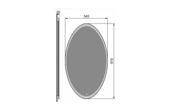 Зеркало "MOON" овал  #WF_CITY_VIN# картинка