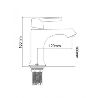 Смеситель F1031 д/раковины FRAP #WF_CITY_VIN# картинка