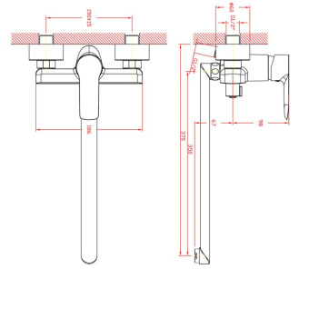 Смеситель д/ванны ZOLLEN HOF HO62410741 #WF_CITY_VIN# картинка