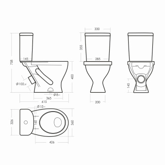 ФОРМАТ СТАНДАРТ унитаз-компакт (Самара) #WF_CITY_VIN# картинка