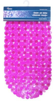 Коврик для ванны (Морская галька) фуксия #WF_CITY_VIN# картинка