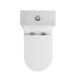 Унитаз GR-4484SQ Classic МОНОБЛОК БЕЛЫЙ безободковый с тонкой крышкой, микролифт, ТОРНАДО #WF_CITY_VIN# картинка