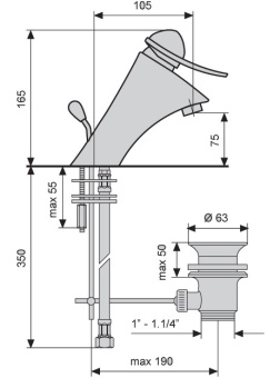 Смеситель Cheope 5003 для раковины #WF_CITY_VIN# картинка