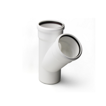 Тройник 110*110/45 Stilte белый #WF_CITY_VIN# картинка