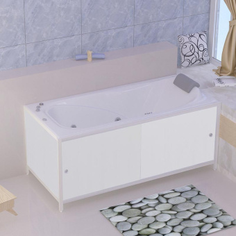 Экран для ванны "УЛЬТРА ЛЕГКИЙ" 1,68 Белый глянец #WF_CITY_VIN# картинка