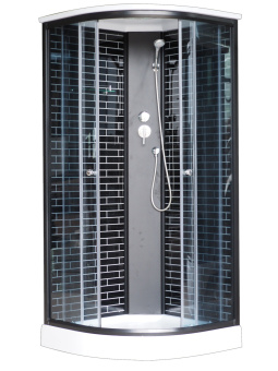 Душевая кабина ДАНА-23К 100*100*215 (кирпич чёрный) н.п. #WF_CITY_VIN# картинка