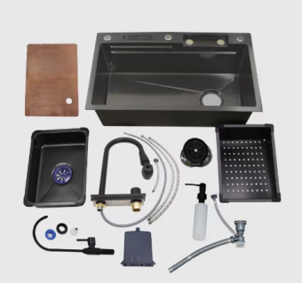 Мойка Dikalan KN754508 многофукциональная ЧЕРНАЯ #WF_CITY_VIN# картинка