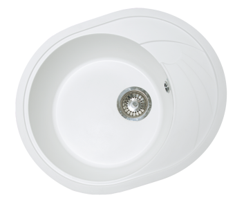 Кухонная мойка GranAlliance G-33, молочный 575х465х200 мм (ДхШхВ)  #WF_CITY_VIN# картинка