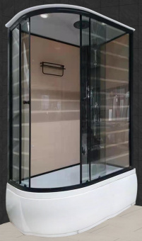 Душевая кабина ДАНА-54 R 120*80*215 (БЕЖ полосы) в.п. #WF_CITY_VIN# картинка