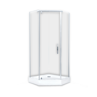 ERLIT ER10109V-C1 душевое ограждение трапеция 90*90*200 без поддона #WF_CITY_VIN# картинка