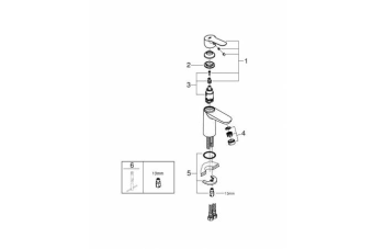 Смеситель для раковины BauEdge 23330000 GROHE #WF_CITY_VIN# картинка