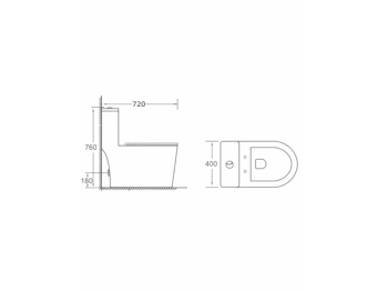 Монолит EG408T безободковый круг.смыв, сиденье тонкое ДП #WF_CITY_VIN# картинка