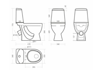 ИДЕАЛ СТАНДАРТ унитаз-компакт (Самара) #WF_CITY_VIN# картинка