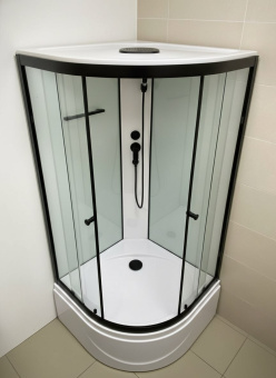 DOMANI-SPA Душевая кабина Delight 99 Slim 90*90*218 Black в.п бел.проз,проф,без элект #WF_CITY_VIN# картинка