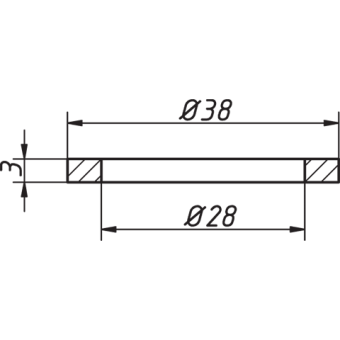 Прокладка торцевая 32 (П-4032) ОРИО (20) #WF_CITY_VIN# картинка