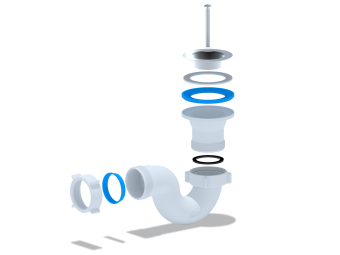 Сифон АНИ для душ.поддона 1 1/2"*40 (Е110) #WF_CITY_VIN# картинка