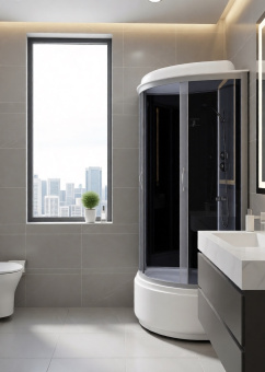 Душевая кабина CS-6690 G,90*90*215, выс.п   АКЦИЯ!!!! #WF_CITY_VIN# картинка