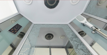 NG 7711WR (Ниагара) душевая кабина 90*120*215 н.п. (стенки белые) #WF_CITY_VIN# картинка