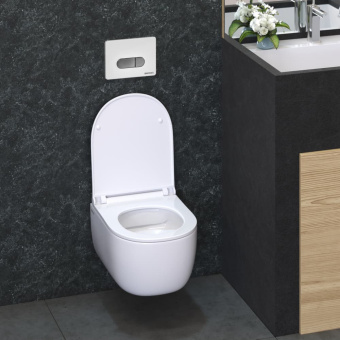 Инсталяция Berges NOVUM кнопка D7 белая/хром #WF_CITY_VIN# картинка