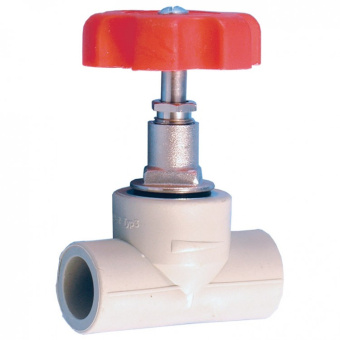 Вентиль 20 PP-R белый  #WF_CITY_VIN# картинка