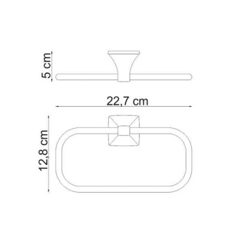 Держатель для полотенец кольцо К-2560 WasserKRAFT #WF_CITY_VIN# картинка