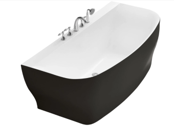 Ванна акриловая BELBAGNO BB74-NERO-W0 1650*780*590  БЕЗ перелива #WF_CITY_VIN# картинка