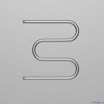 Полотенцесушитель водяной М-образный полимер 500*500 (1") #WF_CITY_VIN# картинка