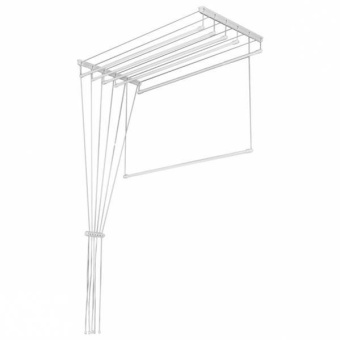 Сушилка д/белья потолочная "Лиана" 1,40м белая/хром #WF_CITY_VIN# картинка