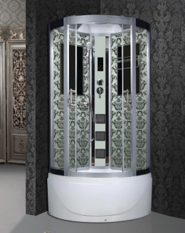 NG 7710W (Ниагара) душевая кабина 100*100*215 гл.п (стенки БЕЛЫЕ) #WF_CITY_VIN# картинка