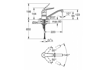 Смеситель для мойки Euroeco Special 32787000 GROHE #WF_CITY_VIN# картинка