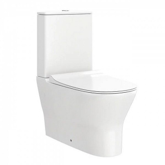 Унитаз компакт VT10804H Rietti напольный безободковый + сиденье микролифт (Vinchi) #WF_CITY_VIN# картинка
