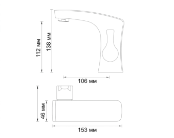 Смеситель Berkel 4803 тюльпан Wasser KRAFT #WF_CITY_VIN# картинка
