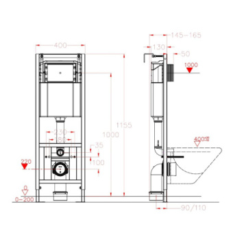 Инсталляция EvaGold 400 для подвесного унитаза #WF_CITY_VIN# картинка