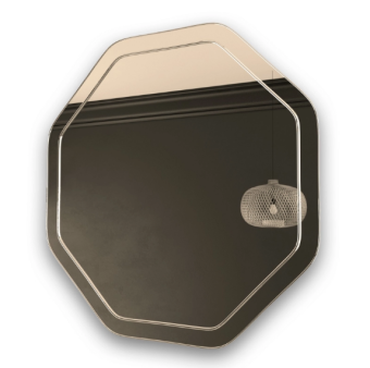 Зеркало MIXLINE "Герда" 600*600 (ШВ) гравировка 550046 #WF_CITY_VIN# картинка