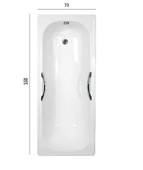 Ванна стальная DONNA VANNA 160*70 белая орхидея (ВИЗ) #WF_CITY_VIN# картинка