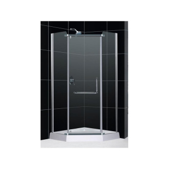 Душевой уголок RGW PA-81 "Passage" 100*100*195 Трапеция/Хром/Прозрачное/6 мм #WF_CITY_VIN# картинка