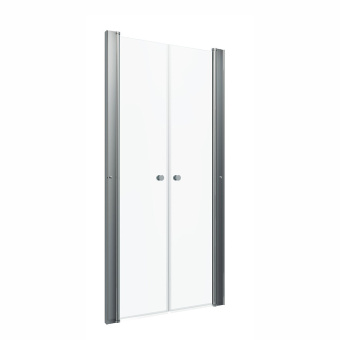 Дверь душевая Дабл 90*185 хром прозр #WF_CITY_VIN# картинка